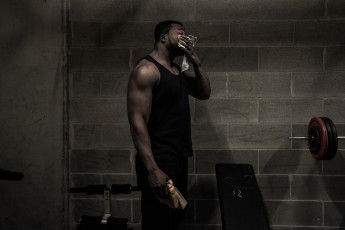 Albert was born in Ghana. He's a former boxing and judo coach. In 2015 he set up a small gym in the basement of the orange building. He trains every day, after getting back from work. The gym is open to everyone. Turin.