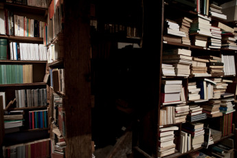 In a magnificent corner of the narrow, Maira Valley there is the highest library in Europe, at 1.580 meters altitute. Here, a Benedictine hermit monk collected and protected over 65.000 volumes until his death. Something in-between a mine and a labyrinth. Piedmont.